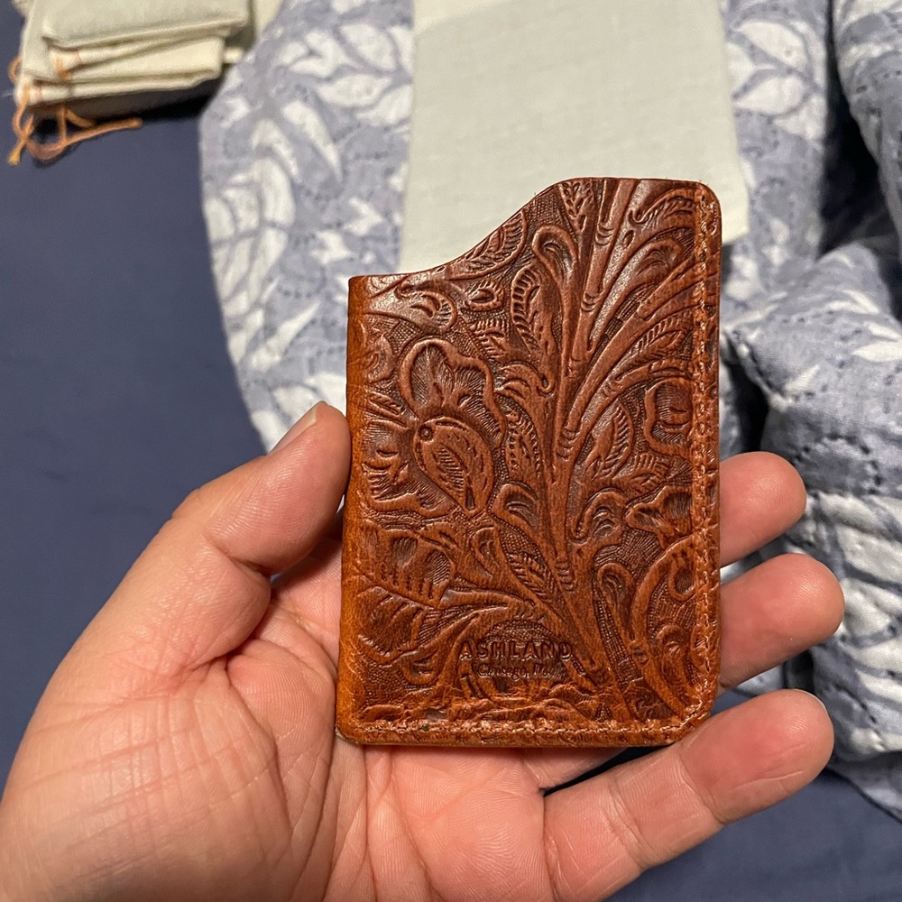 Ashland Brown Leather Key & Card Holder